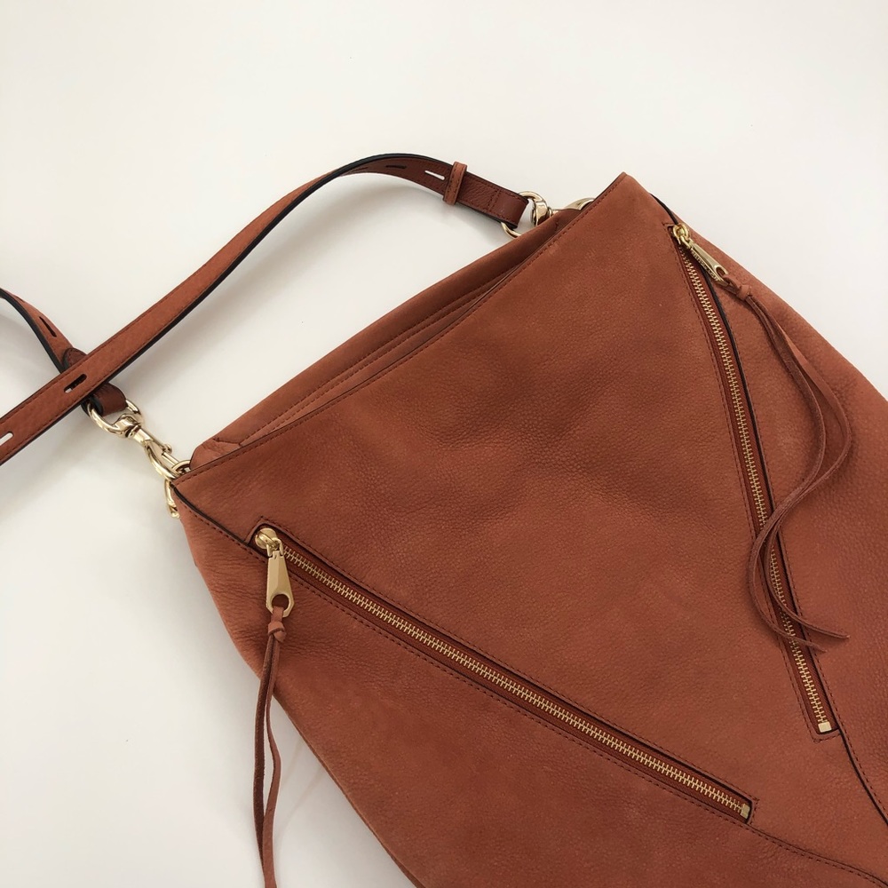 Rebecca Minkoff Moto Nubuck Leather Hobo - Picture 13 of 13